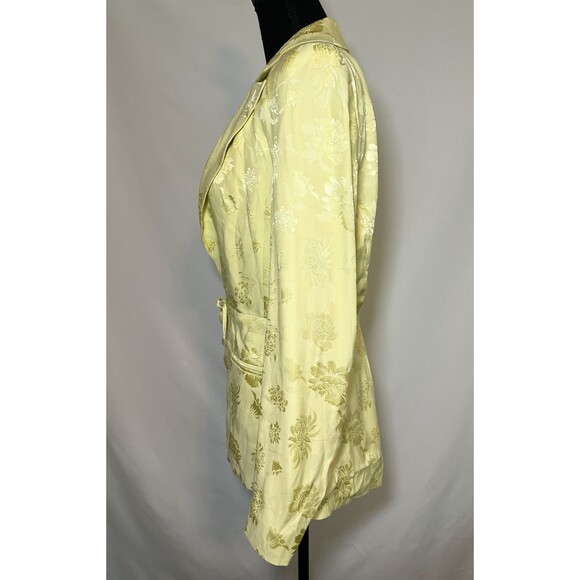 Guess Marciano Butter Yellow Floral Blazer Feminine Women's US‎ SMALL EU 40 - Picture 2 of 16